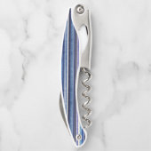 Moderne Summer Navy Blue Boat Stripes Collection Kellnermesser (Rückseite)