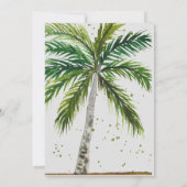 Moderne Summer Ocean Beach Hochzeit Save The Date (Rückseite)