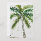 Moderne Summer Ocean Beach Hochzeit Save The Date (Rückseite)