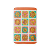 Moderne Sun Faces Dish Drainer - Mitte des Jahrhun Badematte (Vorderseite Vertikal)