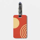 Moderne Sun- und Regenbogenlinie Mitte des Jahrhun Gepäckanhänger (Rückseite vertikal)
