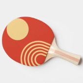 Moderne Sun- und Regenbogenlinie Mitte des Jahrhun Tischtennis Schläger (Seitenansicht)