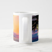 Moderne Sunset Beach Custom Adventure Kaffee Tasse (Rückseite)