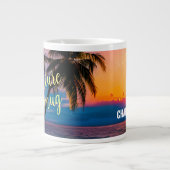 Moderne Sunset Beach Custom Adventure Kaffee Tasse (Vorderseite)