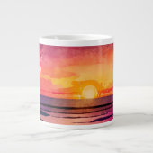Moderne Sunset Beach Custom Adventure Kaffee Tasse (Vorderseite)
