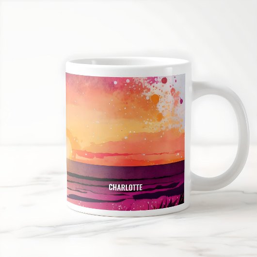 Moderne Sunset Beach Custom Adventure Kaffee Tasse