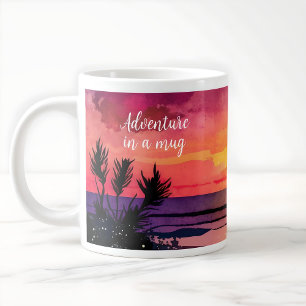 Moderne Sunset Beach Custom Adventure Kaffee Tasse