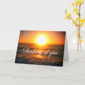 Moderne Sunset Fotografie Denken Sie an Ihr Beilei Karte (Gelbe Blume)