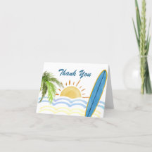Moderne Sunshine Tropical Surfing Baby Dusche
