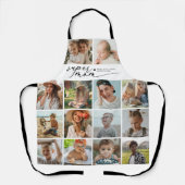 Moderne Super-Mama 10-Foto-Collage Schürze (Vorderseite)