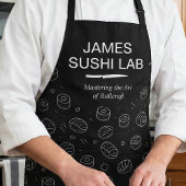 Moderne Sushi-Rolling-Muster mit kulinarischer Typ Schürze