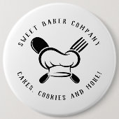 Moderne Süßbäckerei Unternehmen Button (Vorderseite)