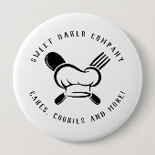 Moderne Süßbäckerei Unternehmen Button (Vorderseite)