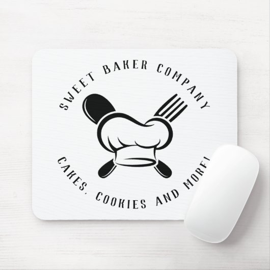 Moderne Süßbäckerei Unternehmen Mousepad (Mit Mouse)