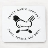 Moderne Süßbäckerei Unternehmen Mousepad (Vorne)