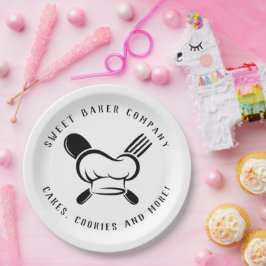 Moderne Süßbäckerei Unternehmen Pappteller