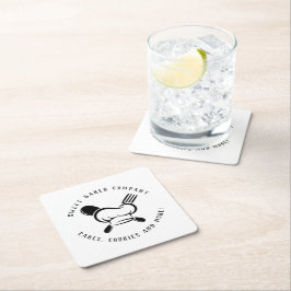 Moderne Süßbäckerei Unternehmen Rechteckiger Pappuntersetzer