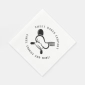 Moderne Süßbäckerei Unternehmen Serviette (Ecke)