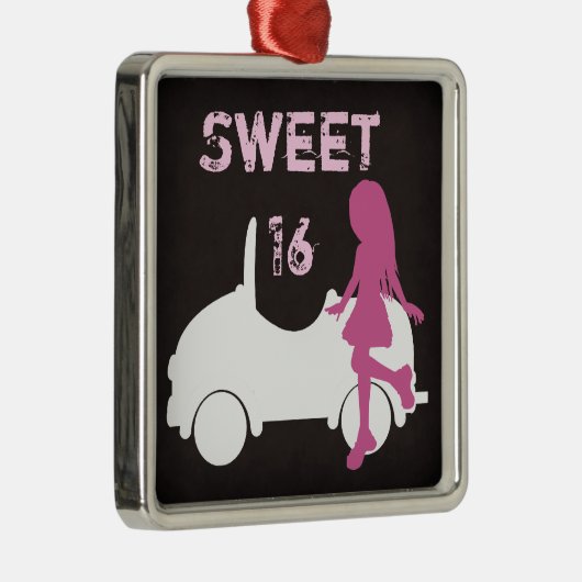 Moderne süße 16 Silhouetten Ornament (Rechts)