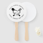 Moderne süße Bäckerei Fächer (Vorne und Hinten)