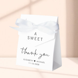 Moderne Süße Danke Hochzeit Geschenkschachtel