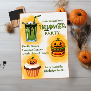 Moderne süße Firmen-Halloween-Party Einladung