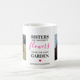Moderne süße girly Schwester Foto Kaffeetasse