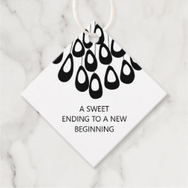 Moderne, süße Hochzeit für einen Neuanfang Geschenkanhänger