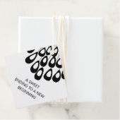 Moderne, süße Hochzeit für einen Neuanfang Geschenkanhänger (Beispiel)