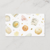 Moderne Süsse Pie Baby Duschkabine Windelwanne Begleitkarte (Rückseite)