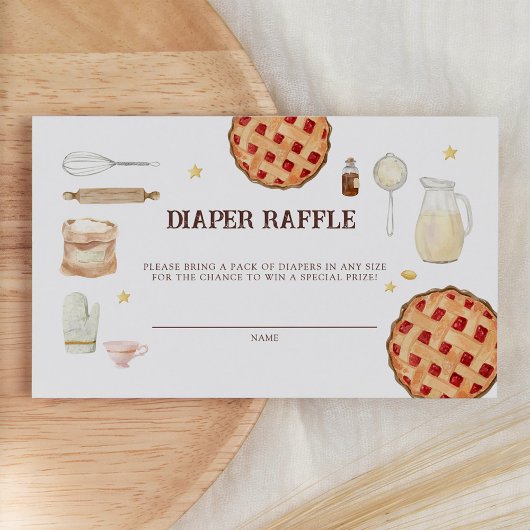 Moderne Süsse Pie Baby Duschkabine Windelwanne Begleitkarte