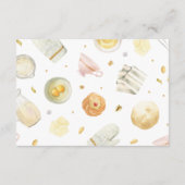 Moderne Süsse Pie Baby Showbuchanfrage Begleitkarte (Rückseite)