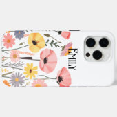 Moderne süße rosa Frühlingsblumen Case-Mate iPhone Hülle (Rückseite (Horizontal))