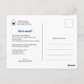 Moderne süße Zuhause Wir haben eine neue Adresse Postkarte (Rückseite)