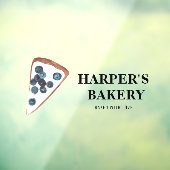 Moderne Süßigkeiten Bäckerei Beruflich Business Fensteraufkleber (Blatt 3)