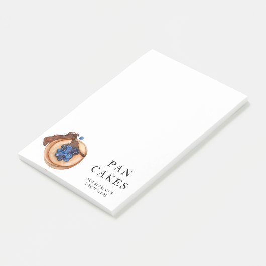 Moderne Süßigkeiten Pancake Bäckerei Beruflich Bus Post-it Klebezettel (angewinkelt)