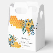 Moderne Sweet Honey Bee Floral Baby Dusche Geschenkschachtel (Geöffnet)
