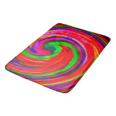 Moderne Swirl Abstrakt Art #12 Badematte (Schrägansicht)