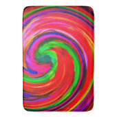 Moderne Swirl Abstrakt Art #12 Badematte (Vorderseite Vertikal)