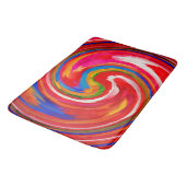 Moderne Swirl Abstrakt Art #15 Badematte (Schrägansicht)
