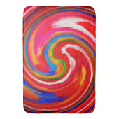 Moderne Swirl Abstrakt Art #15 Badematte (Vorderseite Vertikal)