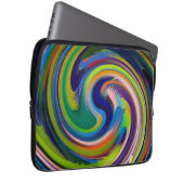 Moderne Swirl Abstrakt Art #17 Laptopschutzhülle (Vorne Rechts)