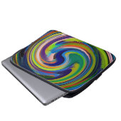 Moderne Swirl Abstrakt Art #17 Laptopschutzhülle (Vorne Knopf)