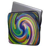 Moderne Swirl Abstrakt Art #17 Laptopschutzhülle (Vorderseite Links)