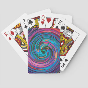 Moderne Swirl Abstrakt Art #19 Spielkarten