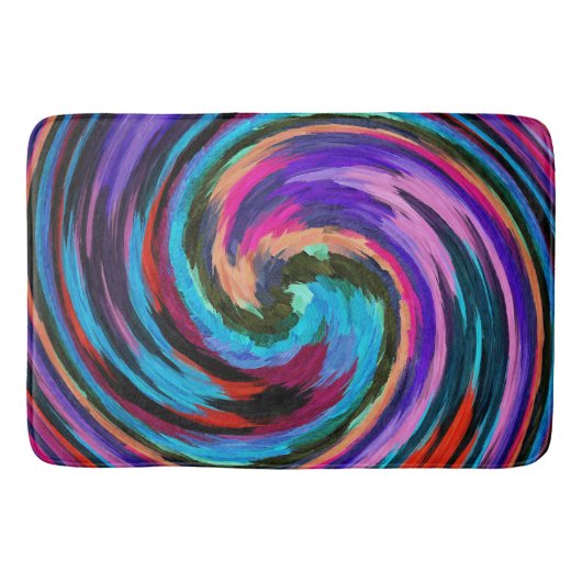 Moderne Swirl Abstrakt Art #20 Badematte (Vorderseite)