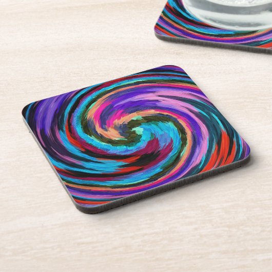 Moderne Swirl Abstrakt Art #20 Untersetzer (Linke Seite)