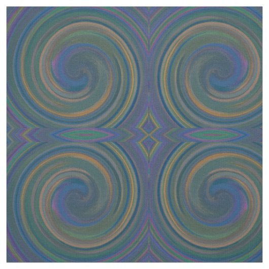 Moderne Swirl Abstrakt Art #22 Stoff (Muster)