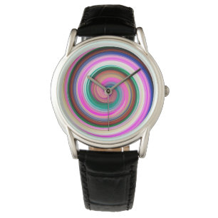Moderne Swirl Abstrakt Art #25 Armbanduhr