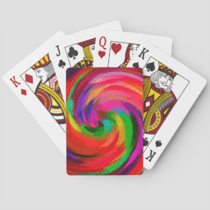 Moderne Swirl Abstrakt Art #28 Spielkarten